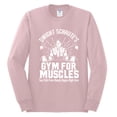 thumbnail image 2 of Dwight Schrute's Gym for Muscles Pop Culture Mens Long Sleeve Shirt, Light Pink, X-Large, 2 of 3