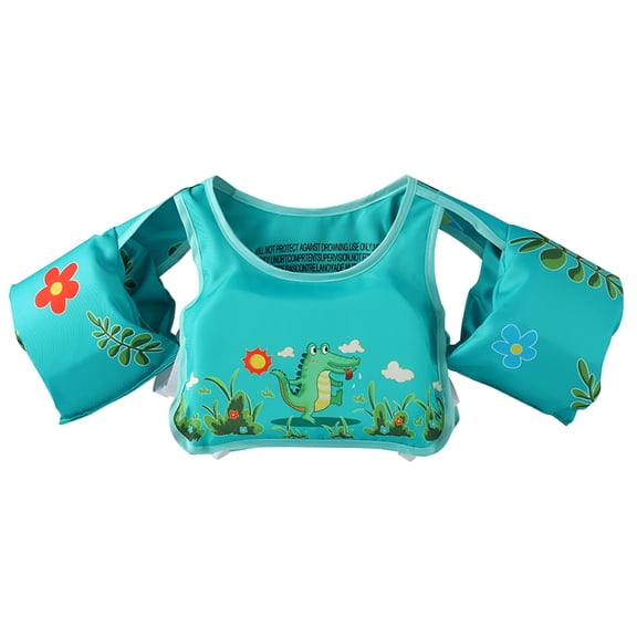BESTSKY Kid's Inflatable Swimming Vest with Adjustable Strap, Sky Blue