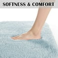 thumbnail image 4 of Bathroom Rug Non Slip Bath Mat for Bathroom (16 x 24, Light Blue) Water Absorbent Soft Microfiber Shaggy Bathroom Mat Machine Washable Bath Rug for Bathroom Thick Plush Rugs for Shower, 4 of 6