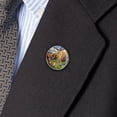 thumbnail image 3 of Dinosaurs Jurassic Collage T-Rex Stegasaurus Metal 1.1" Tie Tack Hat Lapel Pin Pinback, 3 of 5