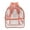 Pink, variant on Rupoun Unisex PVC Transparent Backpack Portable Clear Bag Heavy Duty for School Travel Work, Black