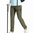 thumbnail image 2 of Women'S Hiking Pants Quick Dry Lightweights Water Elastic Waist Cargo Pants for All Seasons Army Green XL, 2 of 8