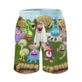 thumbnail image 3 of My Singing Monsters Men's Swim Trunks Board Shorts Drawstring Elastic Waist Quick Dry Swimsuits Beach Shorts with Pockets S, 3 of 8