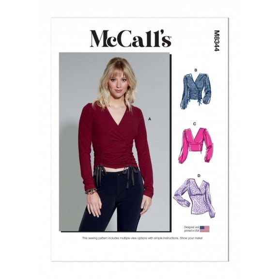 McCalls Sewing Pattern 8344 Women ZZ (L-XL-XXL)