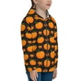 thumbnail image 5 of Kdxio Orange Pumpkin And Autumn Maple Pattern Kids Boys Girls Zip Up Hoodie 3D Printed Hooded Sweatshirt Hoody Coat with Pocket 7-12 Y-Small, 5 of 6