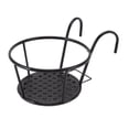 thumbnail image 1 of Macetero con barandilla para exteriores, soporte para plantas al aire libre, soporte para cesta de plantas engrosado, macetero con barandilla colgante construido para precisión, 1 of 12