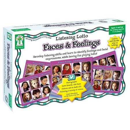 Faces and Feelings : Develop listening skills and learn to identify feelings and facial expressions, while having fun playing (Best Way To Play Lotto)