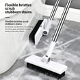 thumbnail image 4 of Broom with Dustpan Combo Set, 3 in 1 Multifunctional Broom and Dustpan with Long Handle and Concealed Cleaning Brush, Broom Dustpan Sets with Teeth, Upright Storage Broom and Dustpan Sets, 4 of 7