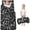 Moth and Skeleton Gothic Pattern, variant on Hand and Bat Gothic Pattern Teens Toddler Nap Mat with Pillow, Sleeping Mat Bag for Preschool Daycare 59"x22"