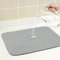 thumbnail image 3 of Unique Bargains Diatomaceous Stone Dish Countertop Drying Mat Grass Gray 15.7*11.8 inch, 3 of 7