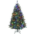 thumbnail image 1 of HOMCOM 6ft Frosted Christmas Tree with Dual Colour, Full Spruce Xmas Tree, 1 of 10