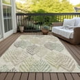 thumbnail image 6 of Addison Rugs Chantille Indoor/Outdoor Transitional Floral Beige Washable Rectangle Rug, 10' x 14', 6 of 6
