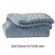 thumbnail image 3 of Manta para sofá, manta de tafetán, manta gruesa reversible, manta para la siesta de oficina, manta de regalo de color sólido, manta de cama de verano, manta de poliéster, 3 of 6