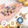 thumbnail image 4 of Uxcell Sew on Rhinestones Tear Drop Crystal Rhinestones Pointback Stone Metal Flatback AB Color, 4 of 7