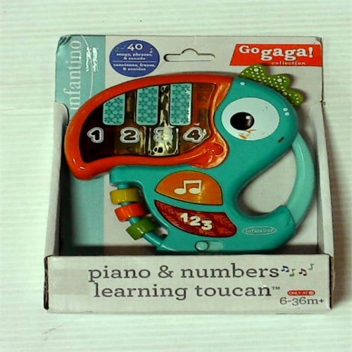 infantino piano & numbers learning toucan