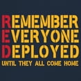thumbnail image 3 of RED Until They All Come Back Long Sleeve T-shirt Remember Everyone Deployed Remembrance Day Friday American Military, 3 of 7