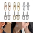 thumbnail image 2 of Versatile Horseshoe-shaped Earrings A Stylish Jewelry Accessory That Elevates Your Fashion Statement, 2 of 4
