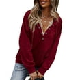 thumbnail image 5 of Vedolay Womens Sweatshirts Fashion Hooded Pullover Sweatshirts Half Zipper Hoodies Long Sleeve Tops Jackets for Women ,M, 5 of 5