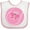 White/Pink, variant on Inktastic Tennis Pink Ball Girls Baby Bib