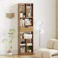 thumbnail image 2 of Costway 1 PCS 71" Bookcase with Drawer 10 Open Cubes Anti-toppling Kits for Living Room Study Natural, 2 of 10