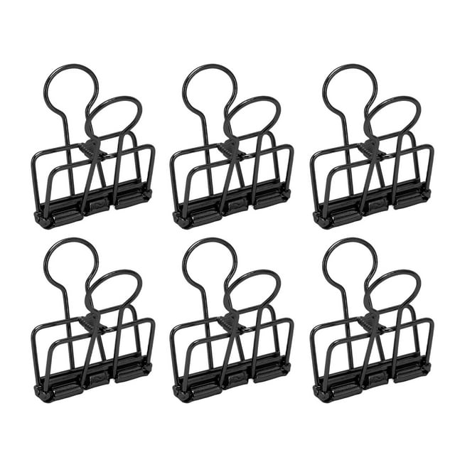 50pcs 32mm Multi Purpose Metal Wire Binder Clip Set For Office School Document Organizing Classifying