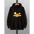 thumbnail image 2 of Sudaderas con capucha de interés con estampado de pato de dibujos animados para hombres con bolsillo de canguro, jersey con capucha con cordón de moda y ventilación holgada y cómoda, 2 of 5