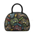thumbnail image 2 of Play Mode Lunch Bag – Digital Gamer Style Insulated Tote with Controller and Classic Console Pattern, Leakproof & Gift-Worthy, 2 of 4