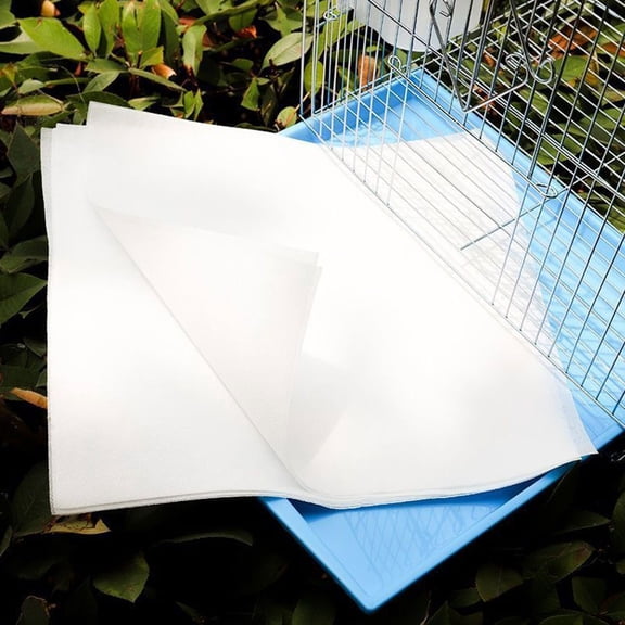 ELAYARD 100Pcs Disposable Bird Cage Liners, Leak-Proof Bottom Cushion Pads for Parakeet Canary Finch Pet Bird Care Supplies