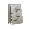 thumbnail image 2 of ACME Varian 5 Drawers Wooden Chest with Mirror Inlay in Silver, 2 of 3