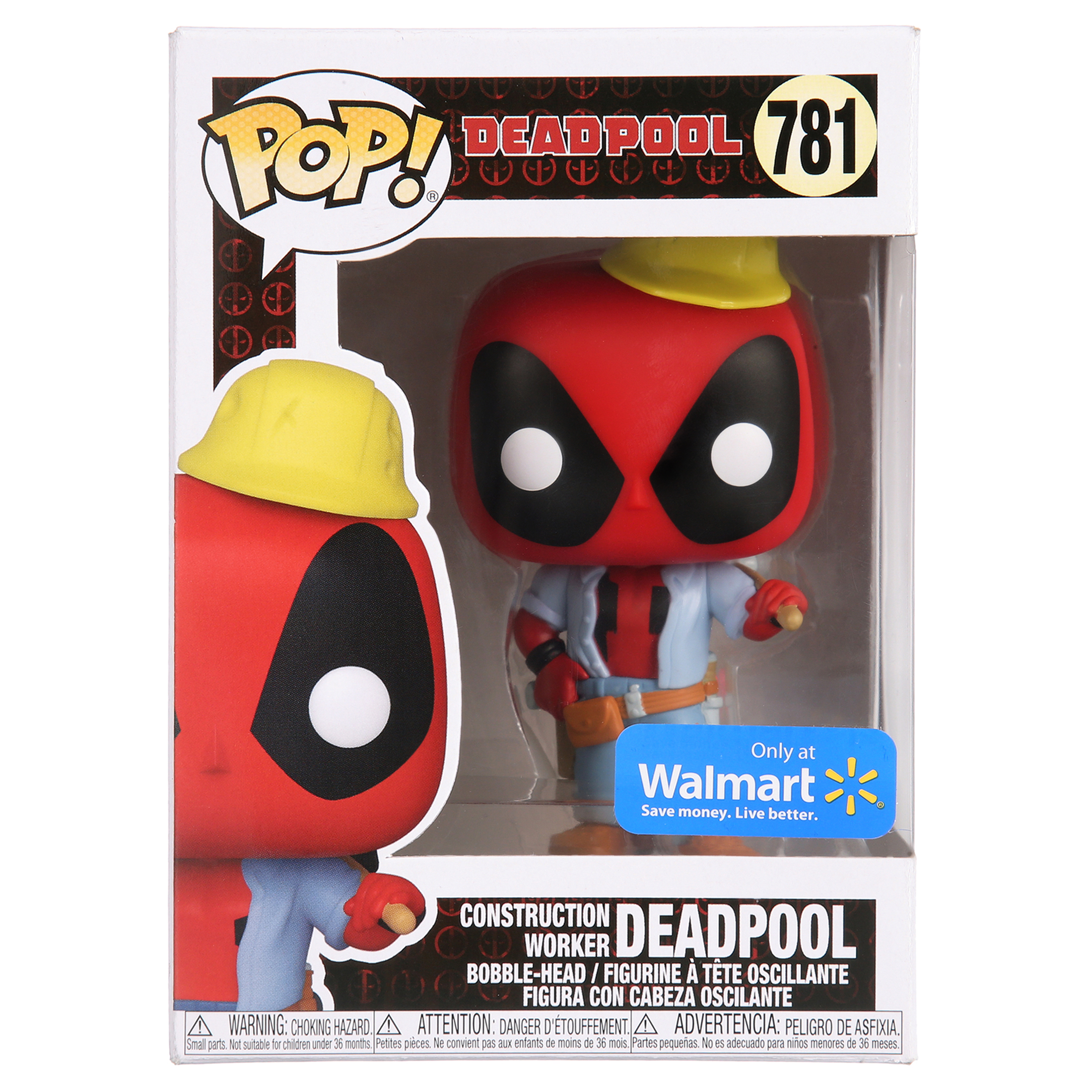 Funko POP! Marvel: Deadpool 30th - Construction Worker - Walmart Exclusive - image 5 of 8