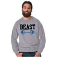 thumbnail image 3 of Couples Matching Set Cute Workout Men's Big & Tall Crewneck Sweatshirt Brisco Brands 5X, 3 of 4