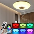 thumbnail image 4 of Lámpara LED empotrada con altavoz Bluetooth, lámpara que cambia de color RGB, luz de techo inteligente de fácil instalación para varias habitaciones, aplicación y control remoto para un estilo de, 4 of 5