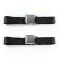 thumbnail image 1 of Chevy FS Blazer 1969-1972 Airplane 2 Point Black Lap Bucket Seat Belt Kit - 2 Belts, 1 of 1