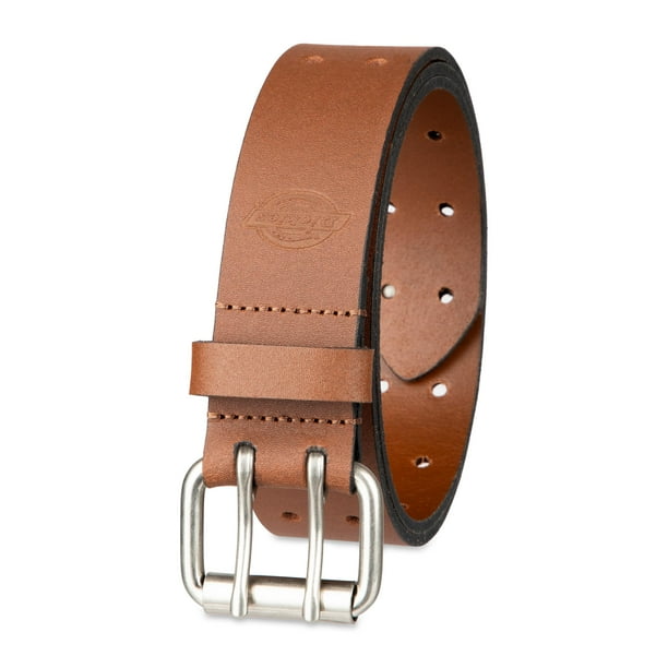 Cinturón de cuero con doble punta Dickies Tan, talla 44