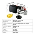 thumbnail image 5 of KFFKFF Hydraulic Pump, 4 Qt Power Unit, Single Acting for Dump Trailers, 0.91 GPM, 3200 PSI Max, 12V DC for Car Lifts, 5 of 9