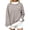 Brown, variant on Womens Oversized Striped Sweatshirt Mock Neck Pullover Long Sleeve Tops Casual Loose Fit Fall Winter Clothes (XL, Sky Blue)