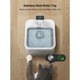 thumbnail image 4 of DownyPaws 2.5L Automatic Stainless Steel Cat Water Fountain 4000mAh Wireless Pet Drinker Battery & Sensor 2 in 1 Dispenser ShopWise Round, 4 of 7