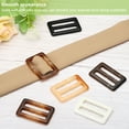thumbnail image 5 of Uxcell 1.5'' x 2.4" Resin Scarf Ring Clip 20 Pcs Rectangle Scarf Ring Buckles for Decoration Light Brown, 5 of 6