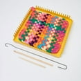 thumbnail image 6 of 18 Teeth Weaving Loomed Kits Square Knitting Loomed Knitting Accessories, 6 of 8