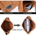 thumbnail image 4 of Bolso de mensajero de lona, ​​bolso bandolera grande tipo vagabundo con múltiples bolsillos, bolsos casuales tipo vagabundo, bolso de lona para hombro para mujeres y hombres, 4 of 5