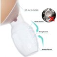 thumbnail image 4 of Extractor de leche manual de 2 piezas Extractor de leche materna, extractor de leche de silicona en una bolsa con tapa, rosa + blanco JAMW Sencillez, 4 of 5