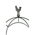 thumbnail image 2 of Benjara BM210108 Rooster Design Metal Wall Shelf with Fence Mesh on Top, Gray & Brown, 2 of 5