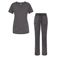 thumbnail image 1 of Adar Uniforms Women's Scrub Set - Enhanced V-Neck Top/Multi Pocket Pants, 1 of 7