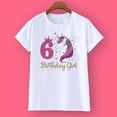 thumbnail image 1 of Camiseta de cumpleaños de unicornio 1-12 Camiseta de cumpleaños Camiseta salvaje Camiseta de fiesta para niñas Ropa con tema de unicornio Regalos para niños Camisetas de moda Camiseta Tan Jianjun unisex, 1 of 2