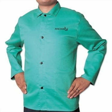 Flame Retardant (FR) Cotton Sateen Jacket, 3X-Large, Visual Green