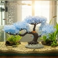 thumbnail image 5 of Jiibva Artificial Aquarium Plants, Fish Tank Decorations, Cherry Blossom Aquarium Fish Tank Simulation Aquatic Aquarium Tank Accessories, 5 of 7