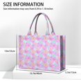 thumbnail image 3 of Large Capacity Tote Bag,Pink Butterfly Pattern Handbag Fashion Luxury Tote Bag,15.7"x13"x 5.1" Inches,Laptop Compatible, 3 of 6