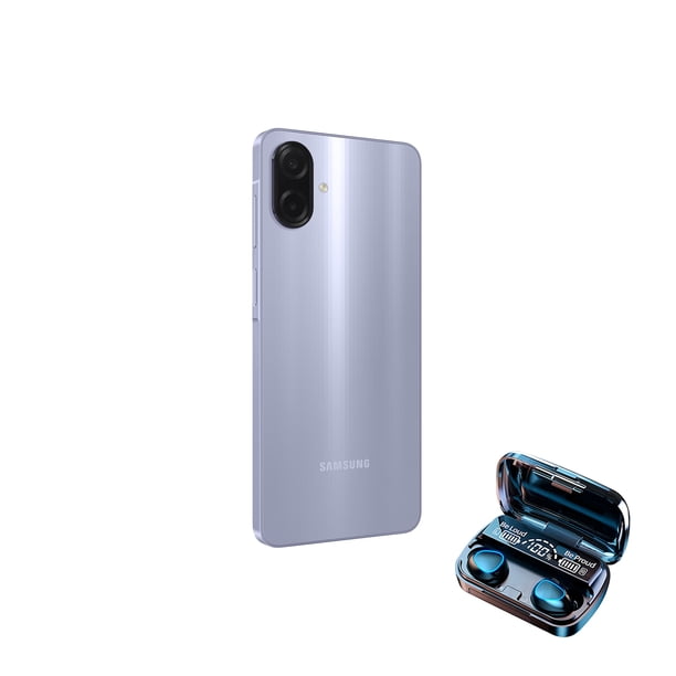 Combo Celular Samsung A07 4 gb 64GB Light Violet + Audífonos M10 Negros de regalo