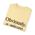 thumbnail image 3 of Funny Unicorns Enthusiasts Introverts Sarcastic Sayings Novelty Rainbowy Introverted Statements Unicorn Unisex Garment-Dyed T-shirt, 3 of 4