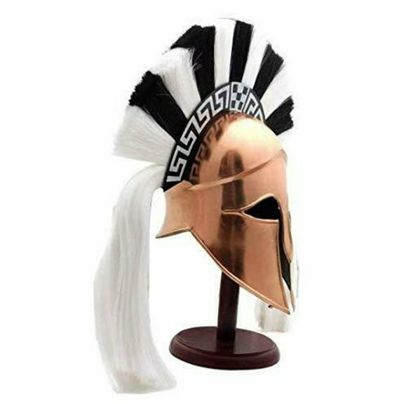 Medieval Wearable Greek Corinthian Helmet | 18GA Ancient Knight Corinthian Roman Spartan Helmet Replica | Hand Forged Helmet With Plume